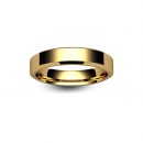 18ct Rose Gold Chamfered Edge Wedding Ring