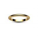 18ct Rose Gold D Shape Wedding Ring