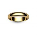 18ct Rose Gold D Shape Wedding Ring