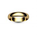 18ct Rose Gold D Shape Wedding Ring