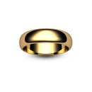 18ct Rose Gold D Shape Wedding Ring