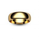 18ct Rose Gold D Shape Wedding Ring