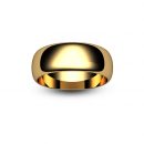 18ct Rose Gold D Shape Wedding Ring