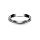 Platinum Flat Court Wedding Ring