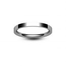 Platinum Flat Court Wedding Ring