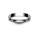 Platinum Flat Court Wedding Ring