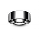 Platinum Flat Court Wedding Ring