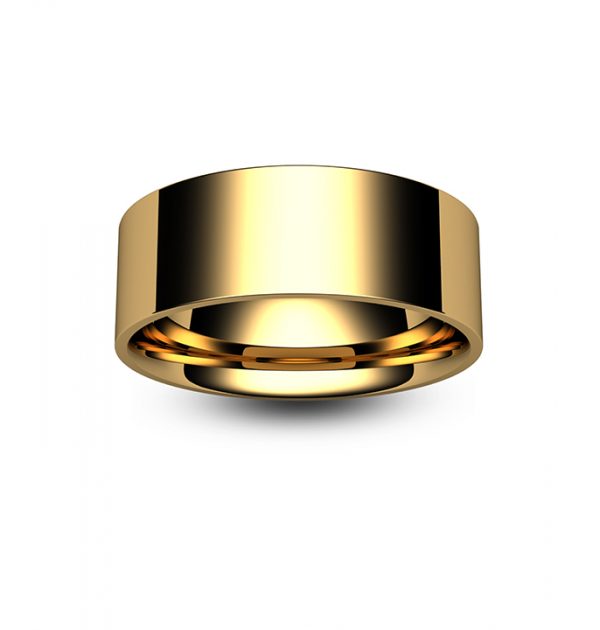 18ct Rose Gold Flat Court Wedding Ring