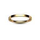 18ct Rose Gold Modern Flat Court Wedding Ring