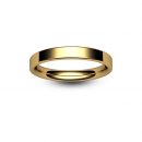 18ct Rose Gold Modern Flat Court Wedding Ring