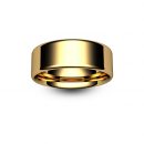 18ct Rose Gold Modern Flat Court Wedding Ring