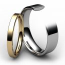 18ct Rose Gold Modern Flat Court Wedding Ring
