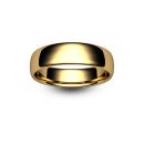 9ct Rose Gold Slight Court Wedding Ring