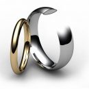18ct Rose Gold Traditional Court Wedding Ring